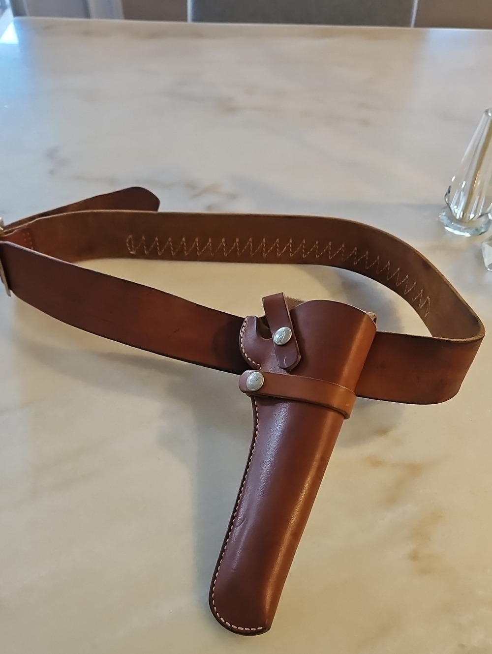 Vintage 1100 Series Snap-Off Belt Holster & matching leather belt The Hunrer Co